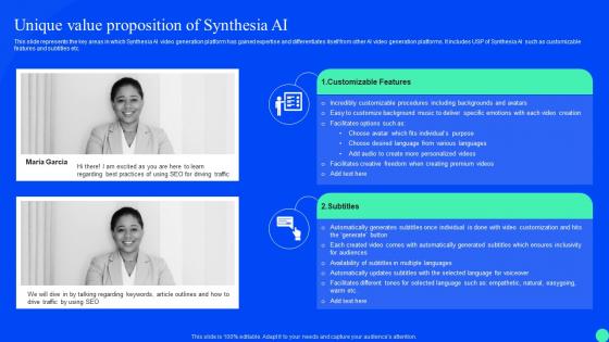 Synthesia Ai Platform Integration Unique Value Proposition Of Synthesia Ai