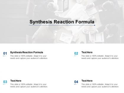 Synthesis reaction formula ppt powerpoint presentation infographic template structure cpb