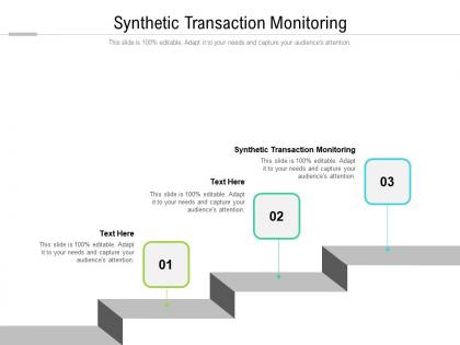 Synthetic transaction monitoring ppt powerpoint presentation file rules cpb