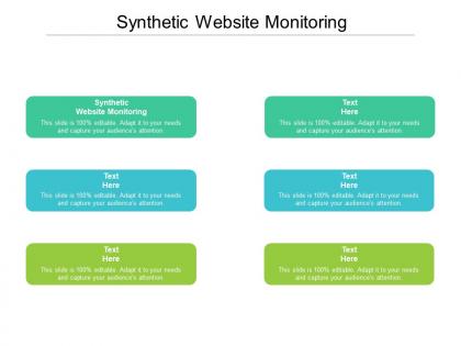 Synthetic website monitoring ppt powerpoint presentation inspiration show cpb