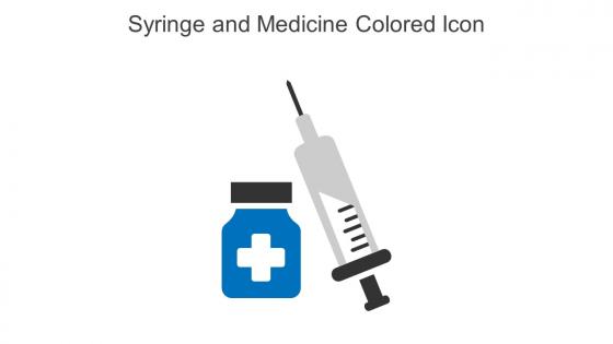 Syringe And Medicine Colored Icon In Powerpoint Pptx Png And Editable Eps Format