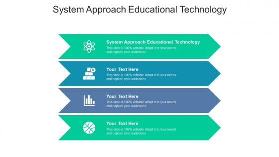 System approach educational technology ppt powerpoint presentation cpb
