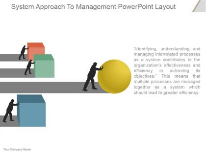System approach to management powerpoint layout