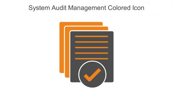 System Audit Management Colored Icon In Powerpoint Pptx Png And Editable Eps Format