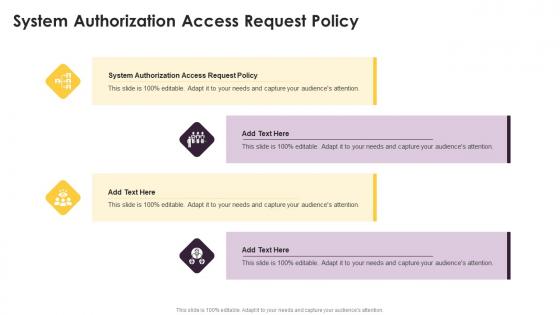System Authorization Access Request Policy In Powerpoint And Google Slides Cpb