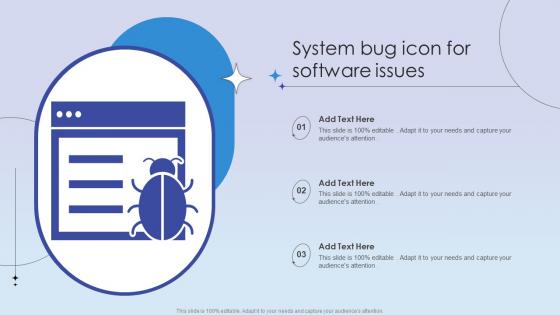 System Bug Icon For Software Issues
