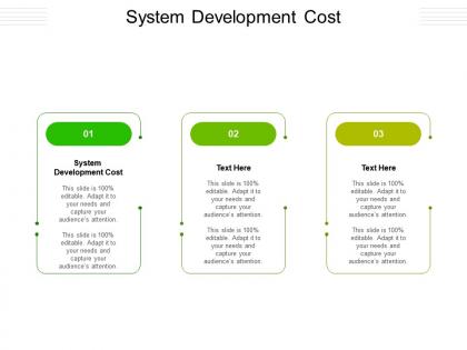 System development cost ppt powerpoint presentation portfolio grid cpb