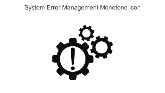 System Error Management Monotone Icon In Powerpoint Pptx Png And Editable Eps Format