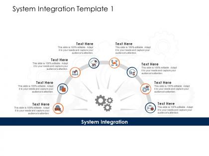 System integration gear ppt powerpoint presentation model graphics