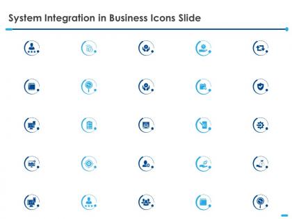 System integration in business icons slide ppt powerpoint presentation slides aids