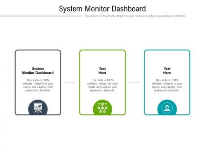System monitor dashboard ppt powerpoint presentation infographics structure cpb