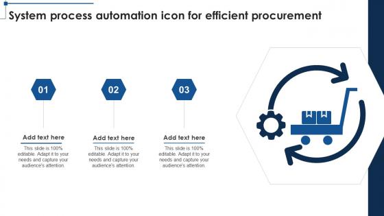 System Process Automation Icon For Efficient Procurement