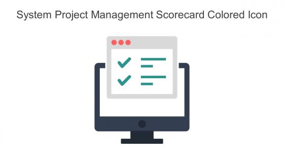 System Project Management Scorecard Colored Icon In Powerpoint Pptx Png And Editable Eps Format