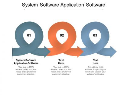 System software application software ppt powerpoint presentation slides maker cpb