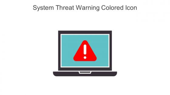 System Threat Warning Colored Icon In Powerpoint Pptx Png And Editable Eps Format