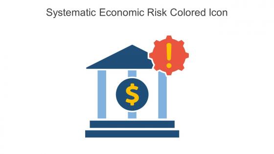 Systematic Economic Risk Colored Icon In Powerpoint Pptx Png And Editable Eps Format