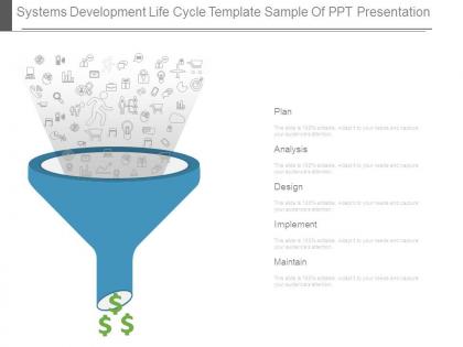 Systems development life cycle template sample of ppt presentation