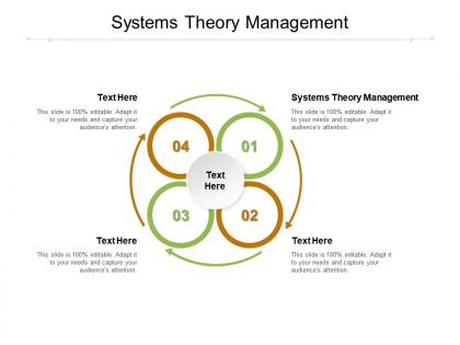 Systems theory management ppt powerpoint presentation ideas information cpb