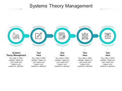 Systems theory management ppt powerpoint presentation show topics cpb