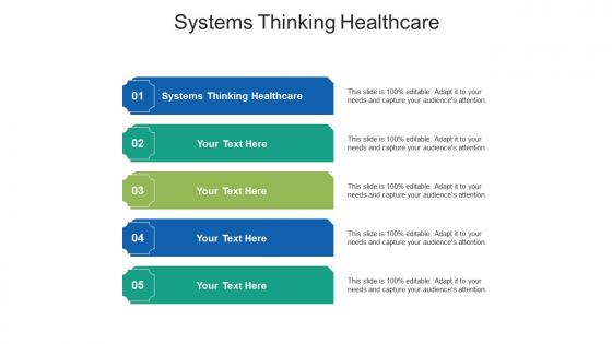 Systems thinking healthcare ppt powerpoint presentation infographics example file cpb