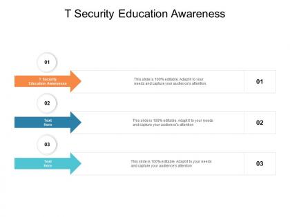 T security education awareness ppt powerpoint presentation pictures example cpb