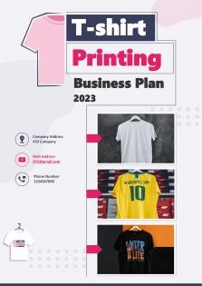 T Shirt Printing Business Plan Pdf Word Document
