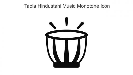 Tabla Hindustani Music Monotone Icon In Powerpoint Pptx Png And Editable Eps Format