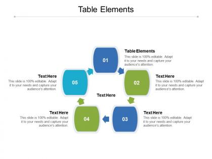 Table elements ppt powerpoint presentation professional diagrams cpb