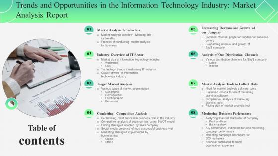 Table Of Content Trends And Opportunities In The Information Technology MKT SS V