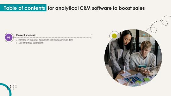 Table Of Contents Analytical CRM Software To Boost Sales SA SS