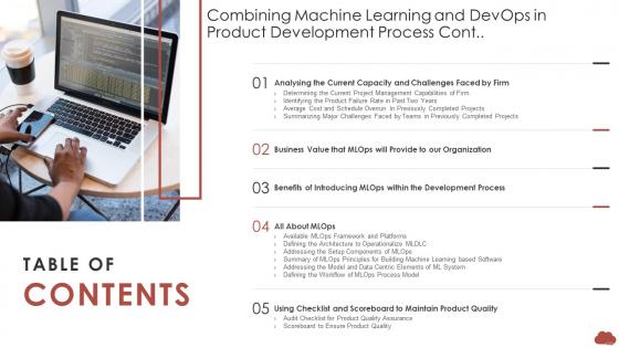 Table Of Contents Combining Machine Learning And Devops In Product Development Process Cont
