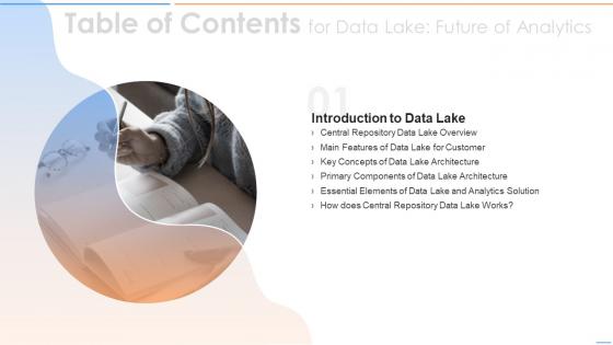 Table Of Contents Data Lake Future Of Analytics Ppt Rules