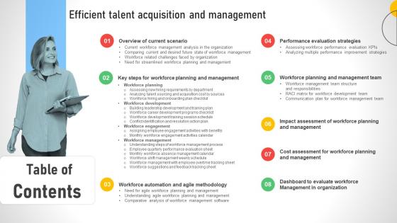 Table Of Contents Efficient Talent Acquisition And Management