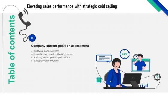 Table Of Contents Elevating Sales Performance With Strategic Cold Calling SA SS V