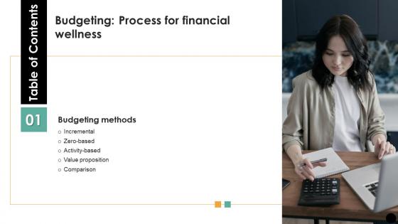 Table Of Contents For Budgeting Process For Financial Wellness Fin SS