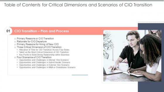 Table Of Contents For Critical Dimensions Ppt Grid