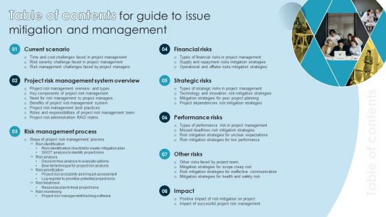 Table Of Contents For Guide To Issue Mitigation And Management