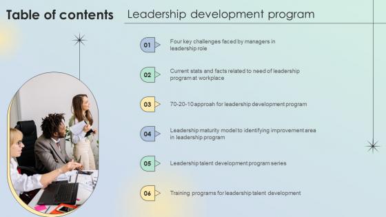 Table Of Contents Leadership Development Program