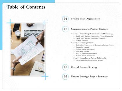 Table of contents outsourcing m1531 ppt powerpoint presentation summary maker