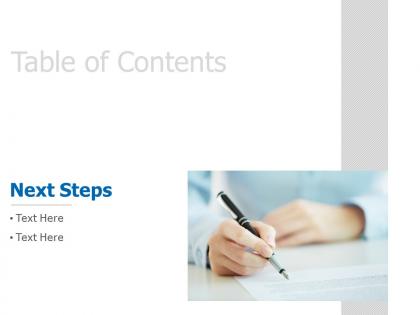 Table of contents planning strategy c451 ppt powerpoint presentation pictures gallery