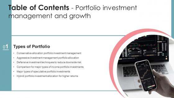 Table Of Contents Portfolio Investment Management And Growth Ppt Slides Designs Download