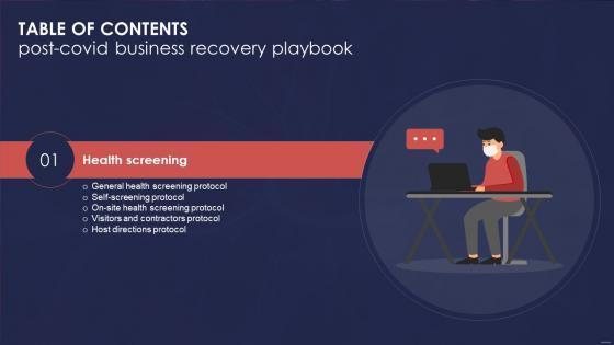 Table Of Contents Post COVID Business Recovery Playbook