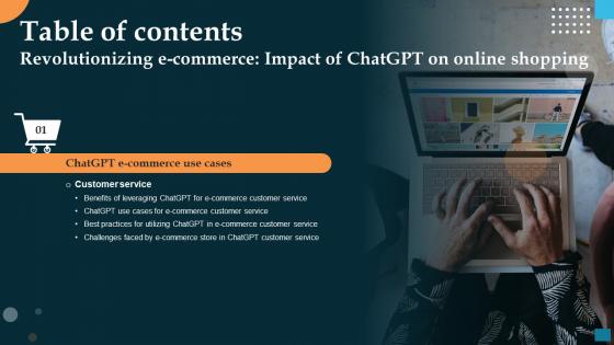 Table Of Contents Revolutionizing E Commerce Impact Of Chatgpt On Online Shopping ChatGPT SS