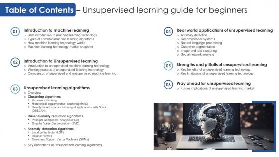 Table Of Contents Unsupervised Learning Guide For Beginners AI SS