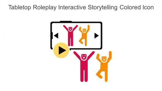 Tabletop Roleplay Interactive Storytelling Colored Icon In Powerpoint Pptx Png And Editable Eps Format