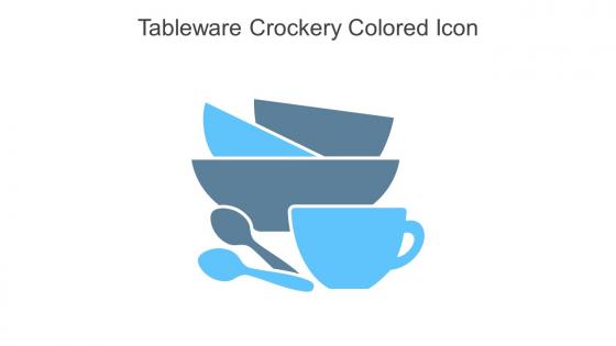 Tableware Crockery Colored Icon In Powerpoint Pptx Png And Editable Eps Format