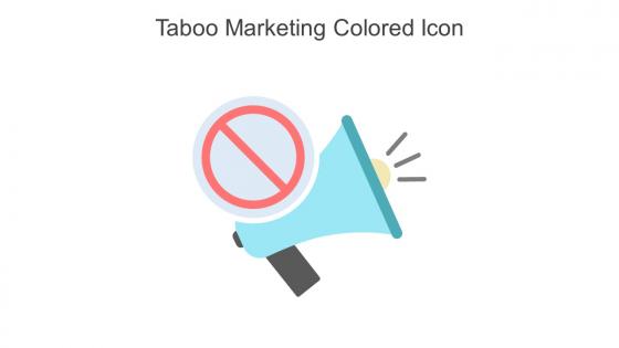 Taboo Marketing Colored Icon In Powerpoint Pptx Png And Editable Eps Format