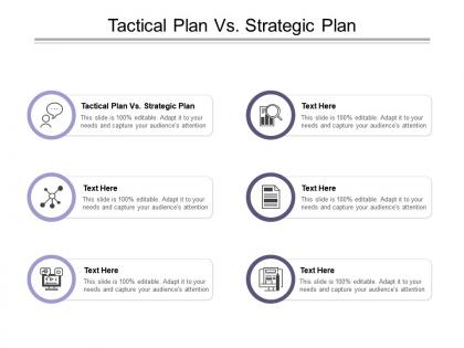 Tactical plan vs strategic plan ppt powerpoint presentation pictures structure cpb