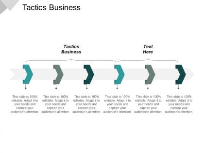 Tactics business ppt powerpoint presentation gallery summary cpb