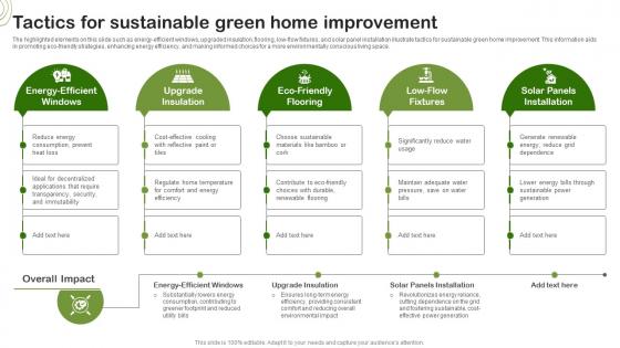 Tactics For Sustainable Green Home Improvement